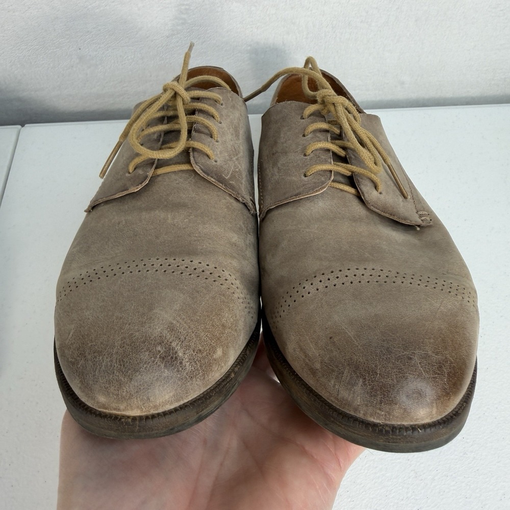Olukai Size 9 Keawe Beige Leather Flat Oxford Lace Dress Shoes 20258 Women's - Picture 10 of 12